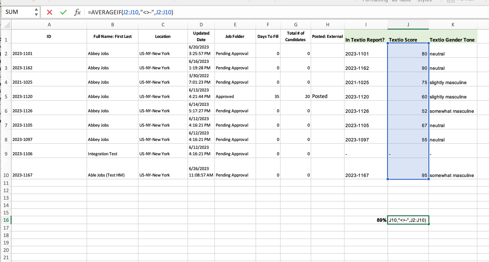 Using iCIMS ReqID in Textio Document Activity report - Textio Support ...