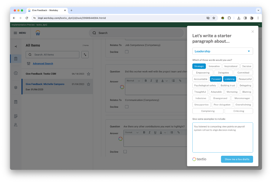 Writing with Textio Lift - Textio Support Center
